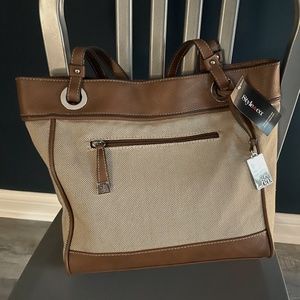 NWT Style & Co Brightspot Tote - Natural Linen